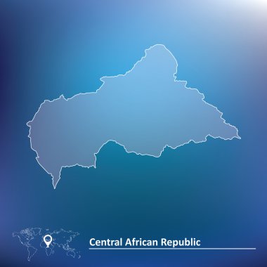 Orta Afrika Cumhuriyeti Haritası