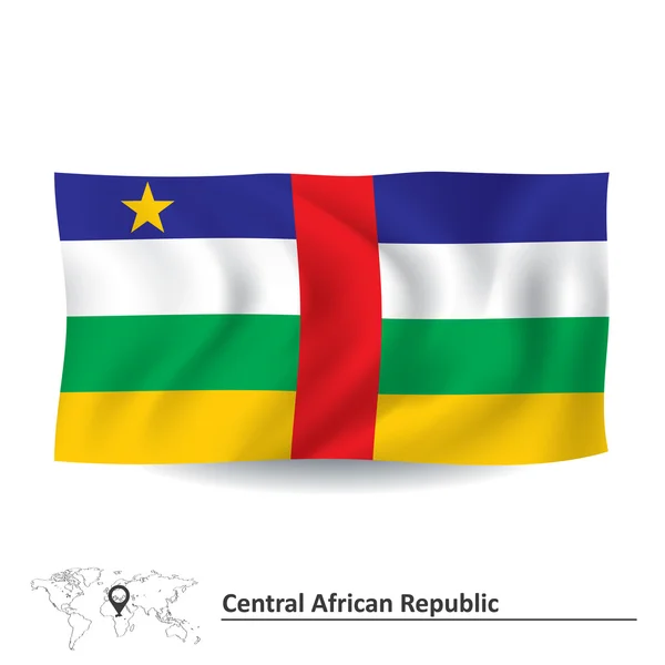 Drapeau de République centrafricaine — Image vectorielle