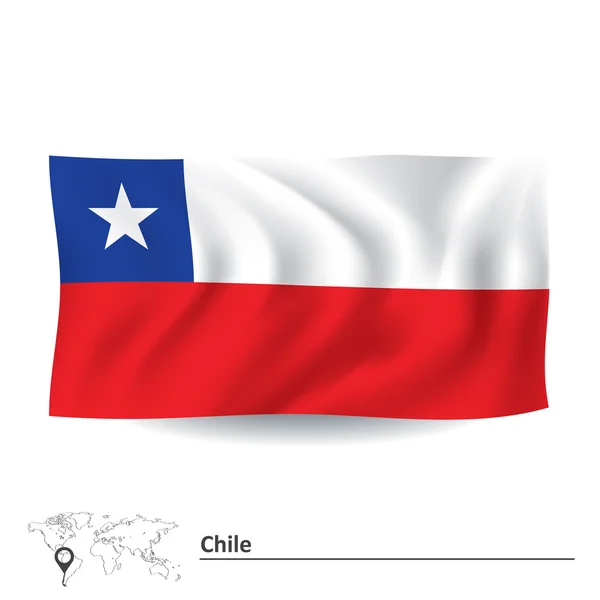 Bandera de Chile — Vector de stock