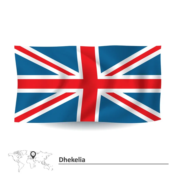 Bandeira de dhekelia — Vetor de Stock