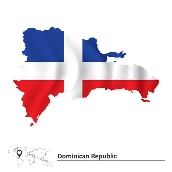 Mapa de República Dominicana — Archivo Imágenes Vectoriales