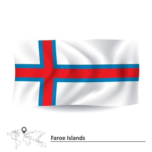 Flag of Faroe Islands — Stock Vector