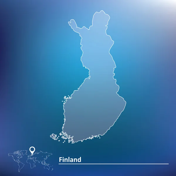 Map of Finland — Stock Vector