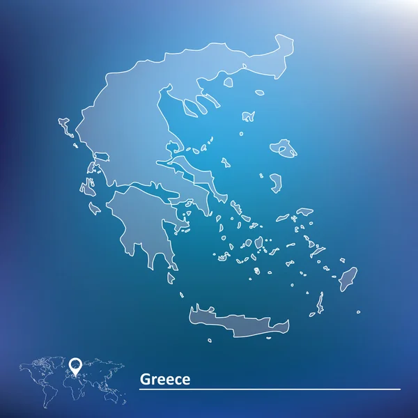 Map of Greece — Stock Vector