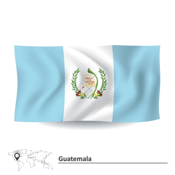 Drapeau du Guatemala — Image vectorielle