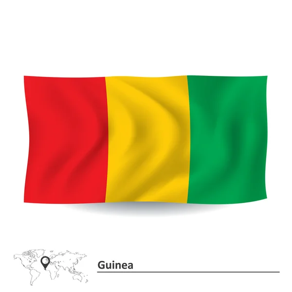 Flagge Guineas — Stockvektor