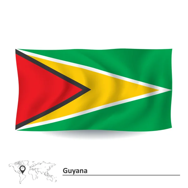 Bandeira da Guiana — Vetor de Stock