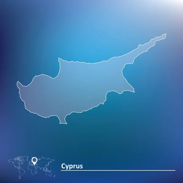 Map of Cyprus — Stock Vector