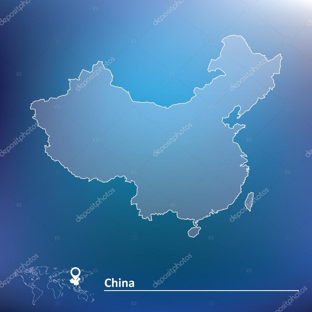 Map of China Stock Vector by ©lajo_2 67536587