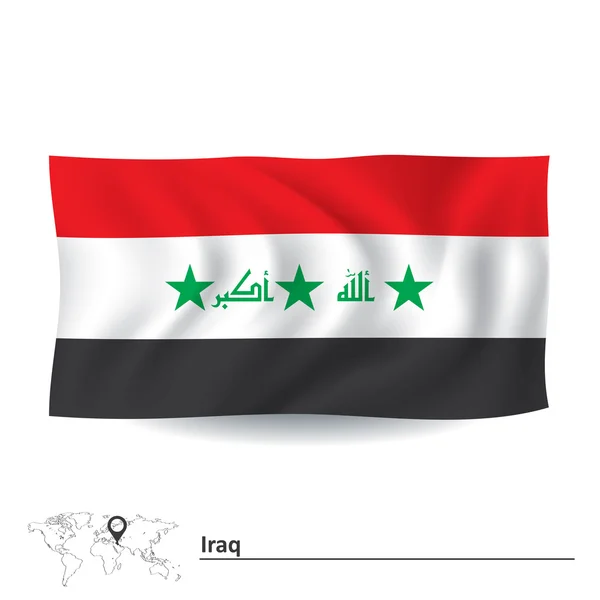 Bandeira do Iraque —  Vetores de Stock