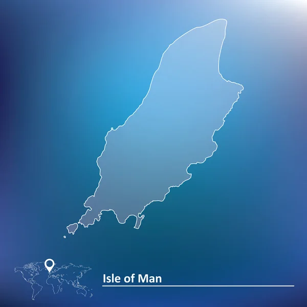 Map of Isle of Man — Stock Vector