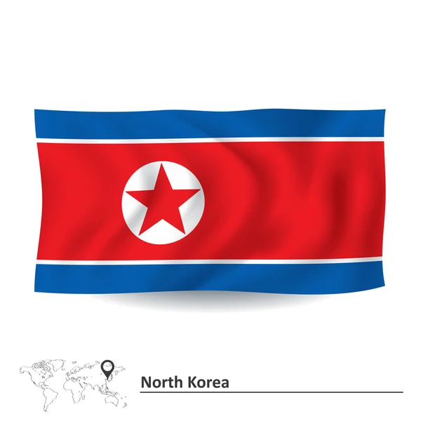 Bandeira da Coreia do Norte —  Vetores de Stock