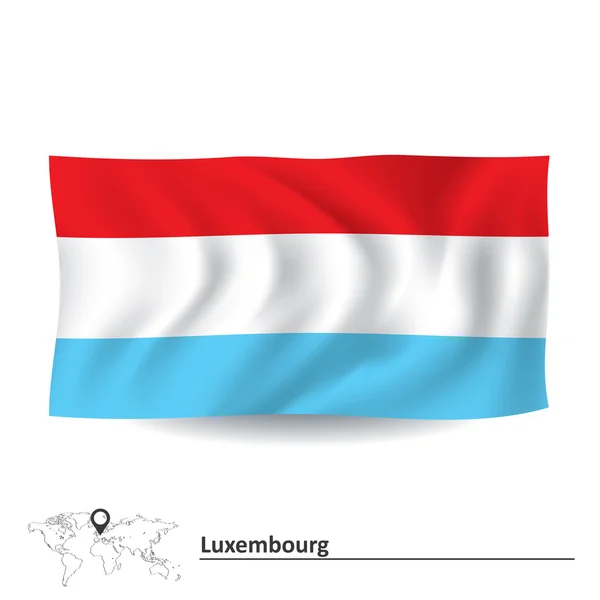 Drapeau du Luxembourg — Image vectorielle