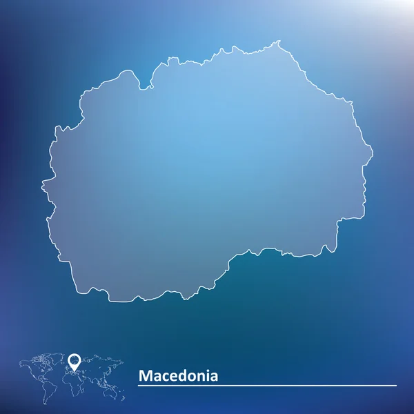 マケドニアのマップ — ストックベクタ