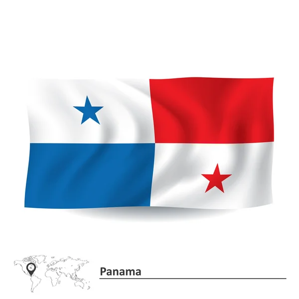 Flaga Panamy — Wektor stockowy