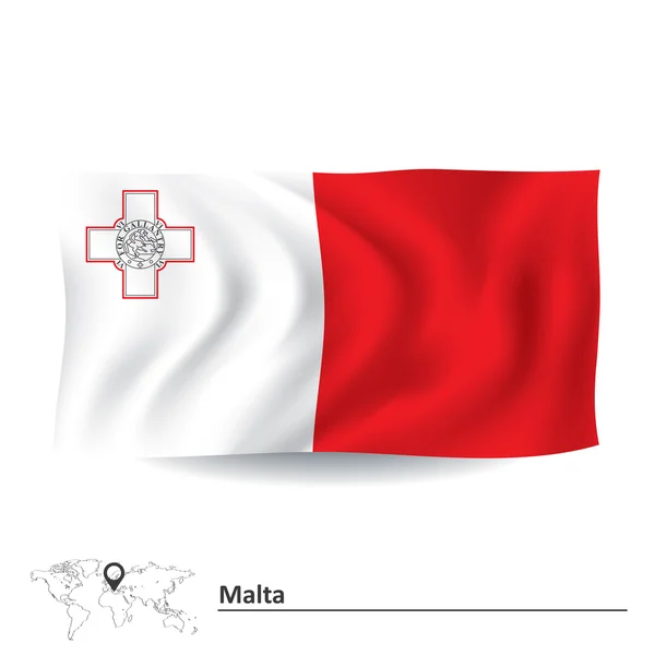 Drapeau de Malte — Image vectorielle