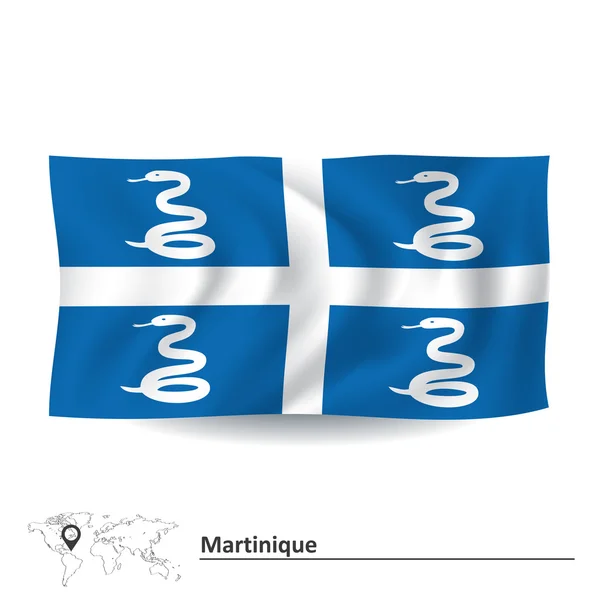 Drapeau de martinique — Image vectorielle