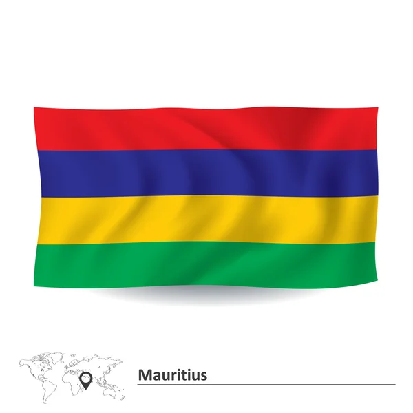 Flagge von mauritius — Stockvektor