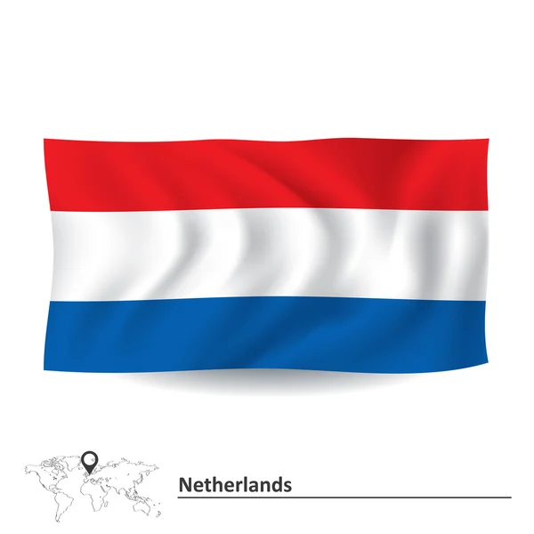 Drapeau des Pays-Bas — Image vectorielle