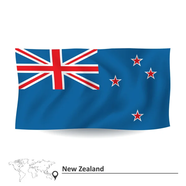 Nya Zeelands flagga — Stock vektor