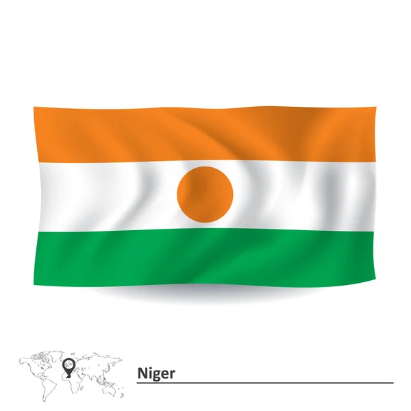 Drapeau de niger — Image vectorielle