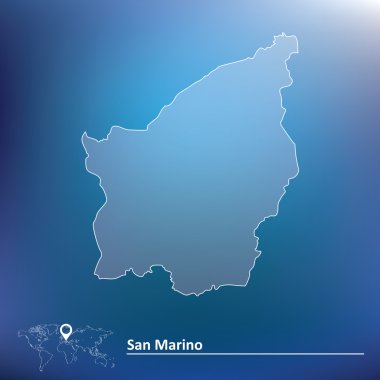 san marino Haritası