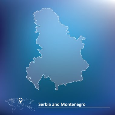 Sırbistan ve Karadağ Haritası