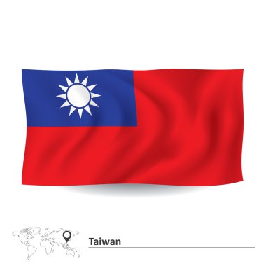 Flag of Taiwan clipart