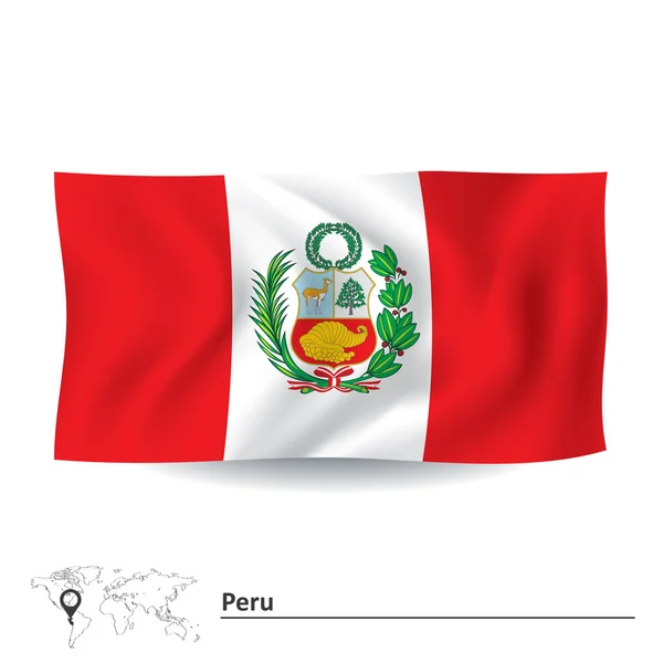 Bandera del Perú — Archivo Imágenes Vectoriales