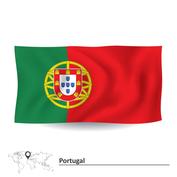 Bandeira de Portugal — Vetor de Stock