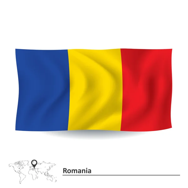ธงชาติโรมาเนีย — ภาพเวกเตอร์สต็อก