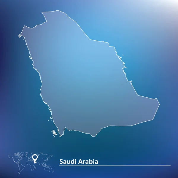 Mapa de arabia saudí — Archivo Imágenes Vectoriales