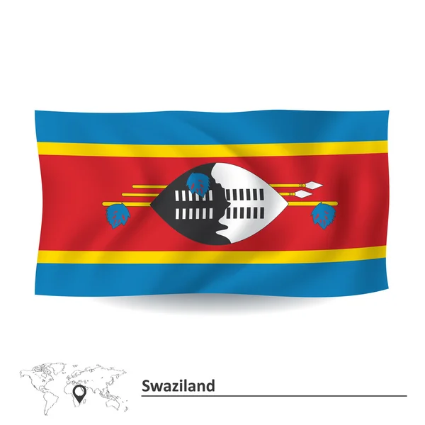 Flag of Swaziland — Stock Vector