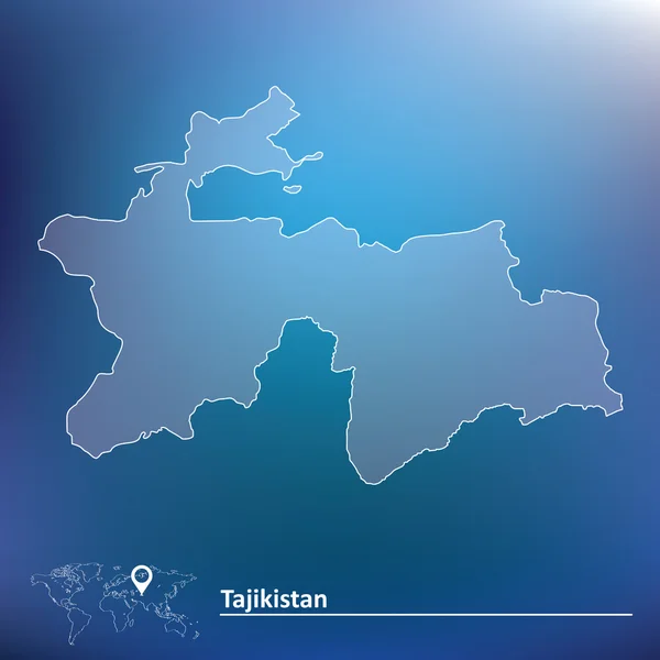 Map of Tajikistan — Stock Vector