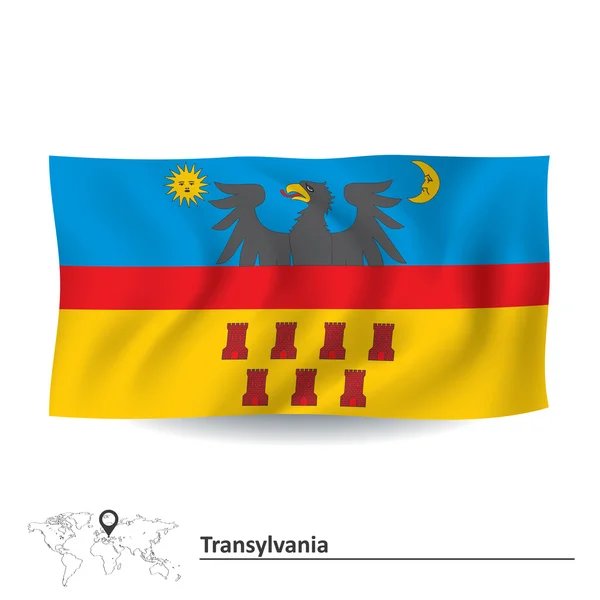 Bandeira de transylvania — Vetor de Stock