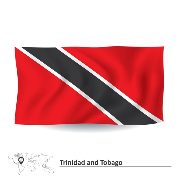 特立尼达和多巴哥的国旗 — 图库矢量图片