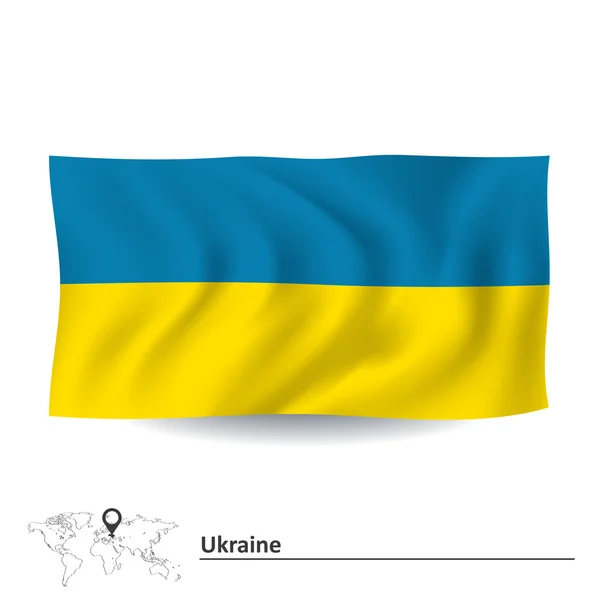 우크라이나의 국기 — 스톡 벡터