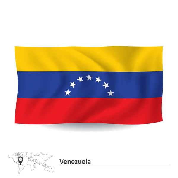 Venezuelas flagga — Stock vektor