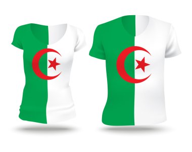 Flag shirt design of Algeria
