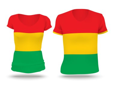 Flag shirt design of Bolivia