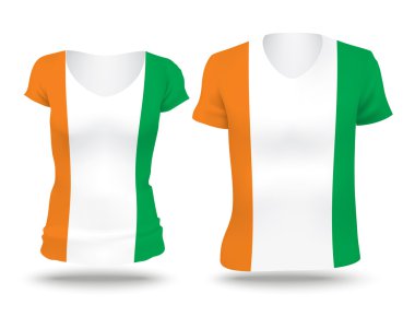Flag shirt design of Coast of Ivory