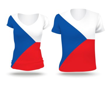Flag shirt design of Czech Republic