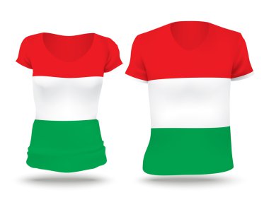 Flag shirt design of Hungary
