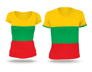 Flag shirt design of Lithuania
