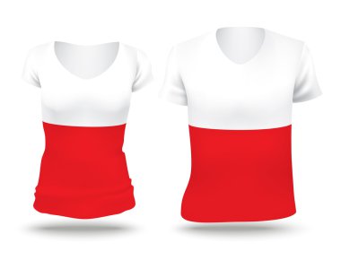 Flag shirt design of Poland