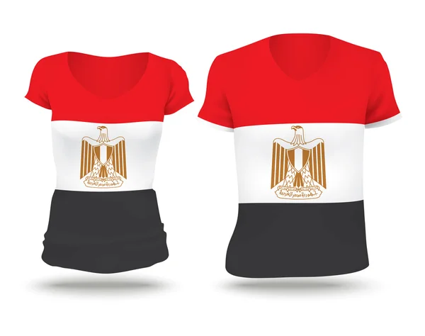 Flag shirt design of Egypt — Stockvector
