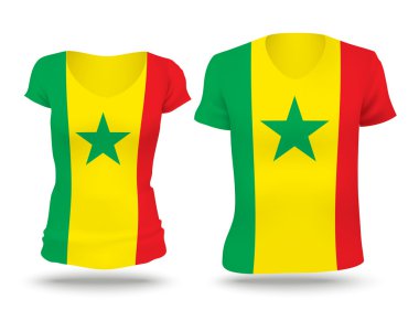 Flag shirt design of Senegal