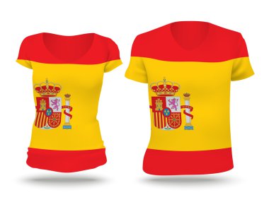 Flag shirt design of Spain
