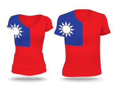 Flag shirt design of Taiwan