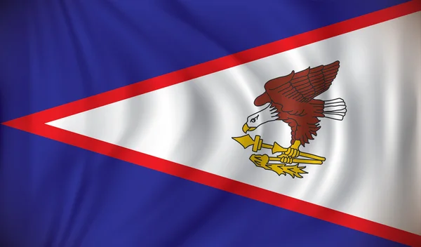 Bandeira de samoa americana — Vetor de Stock